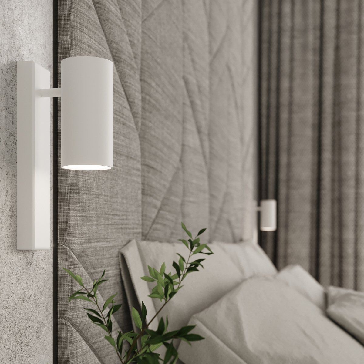 Applique Acier Blanc GU10 1 Utti blanc, EDEN