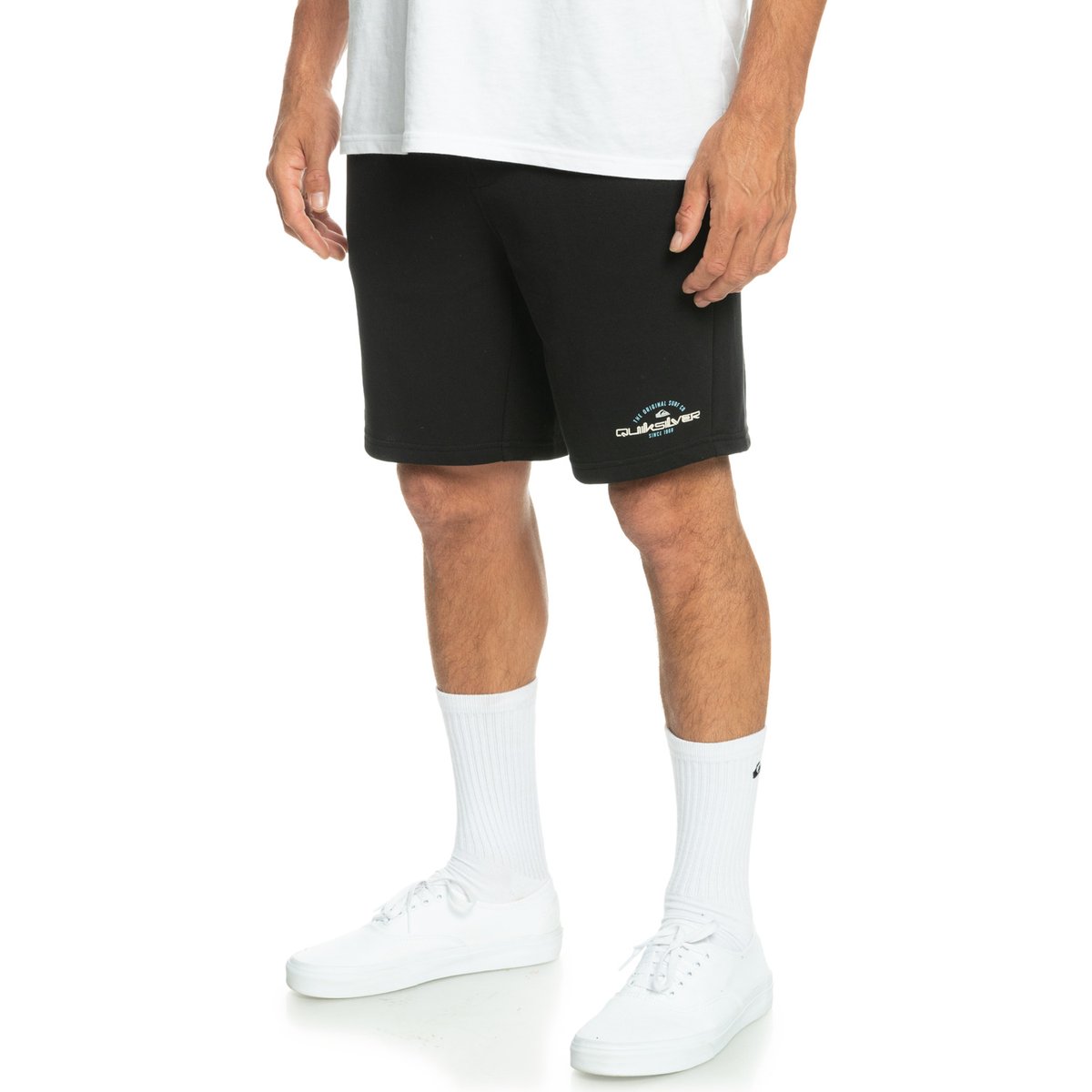 Short en molleton LOCAL SURF noir black, QUIKSILVER