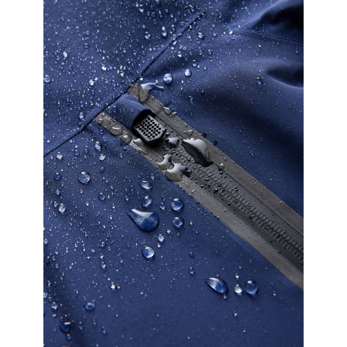 Veste à capuche imperméable doublée bleu marine, NEXT