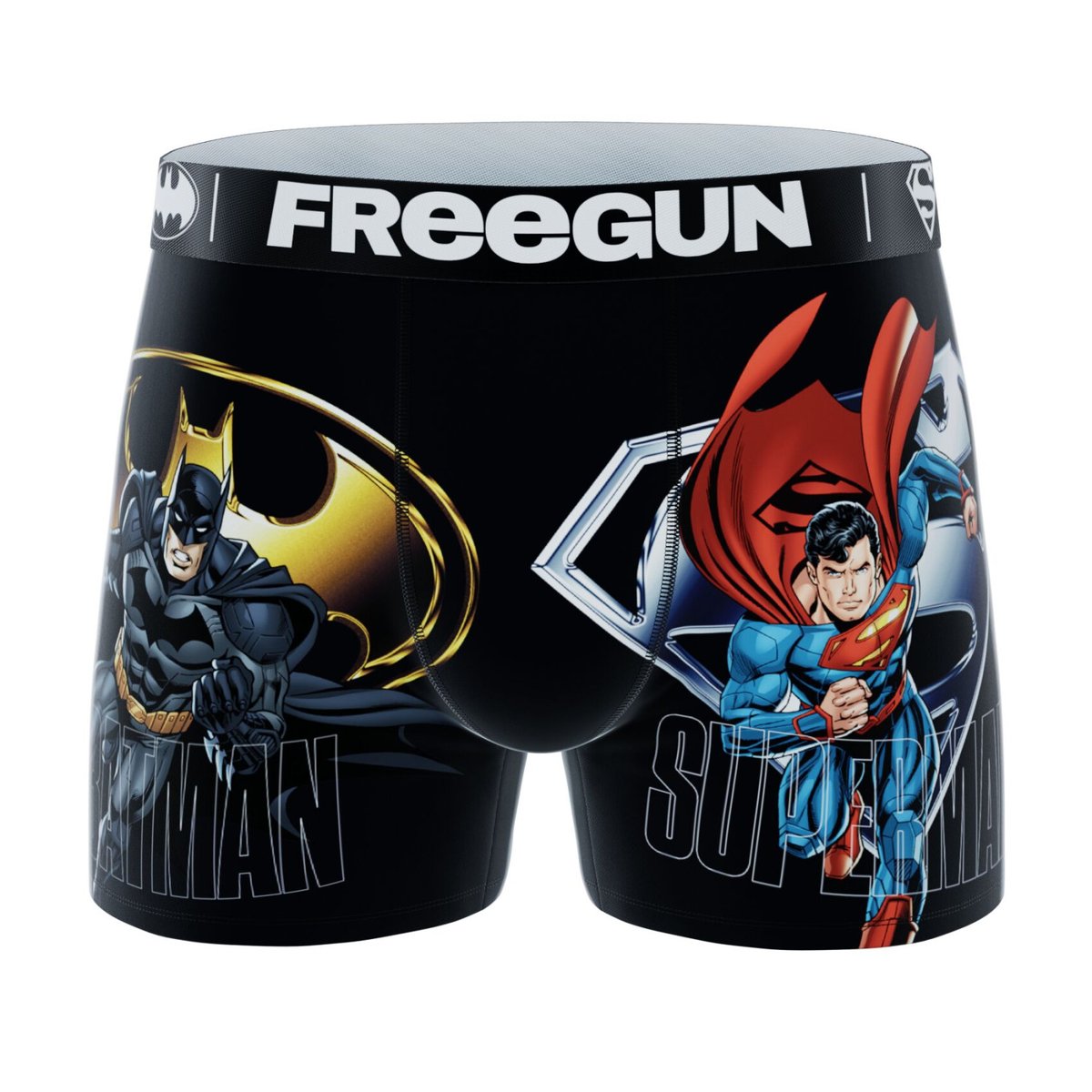 Lot De 3 Boxers Dc Comics noir/gris/bleu/rouge/doré/blanc, FREEGUN