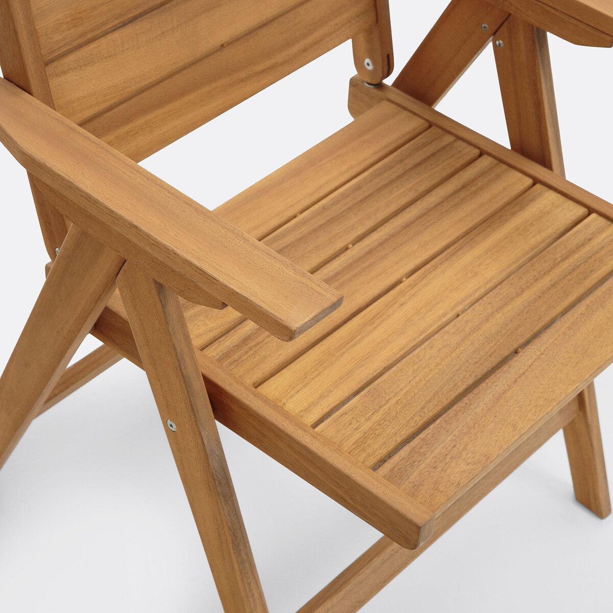 2 fauteuils pliants Réalto, en acacia acacia, LA REDOUTE INTERIEURS