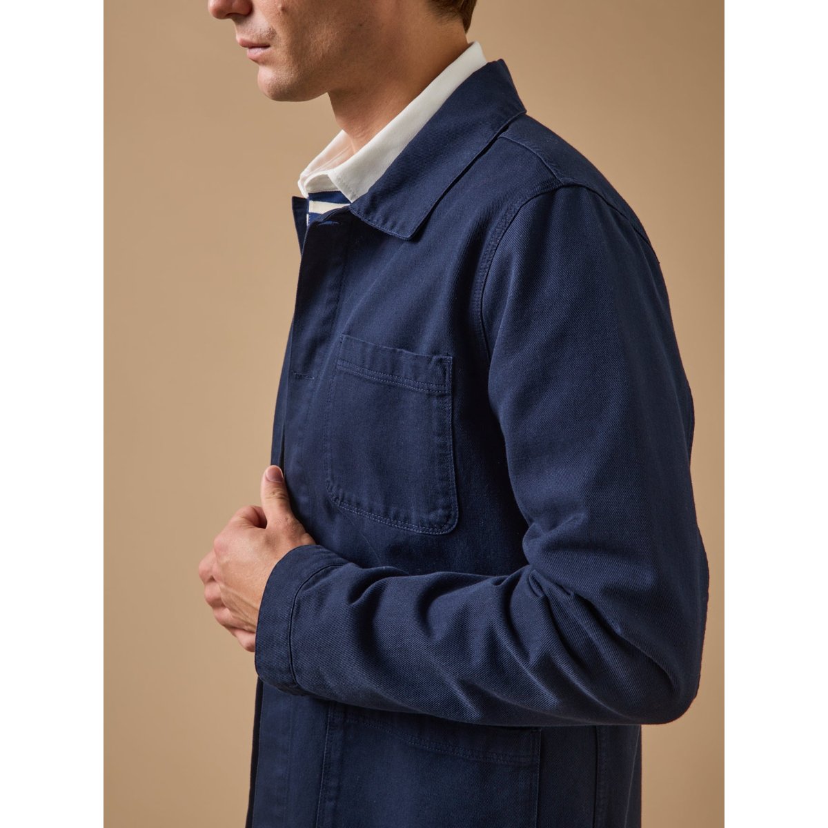 Veste worker  twill coton recyclé denim, CYRILLUS