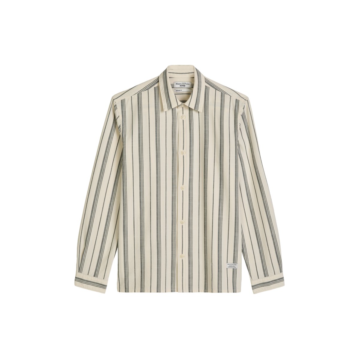 Chemise regular en pur coton bio blanc naturel, MARC O’POLO DENIM