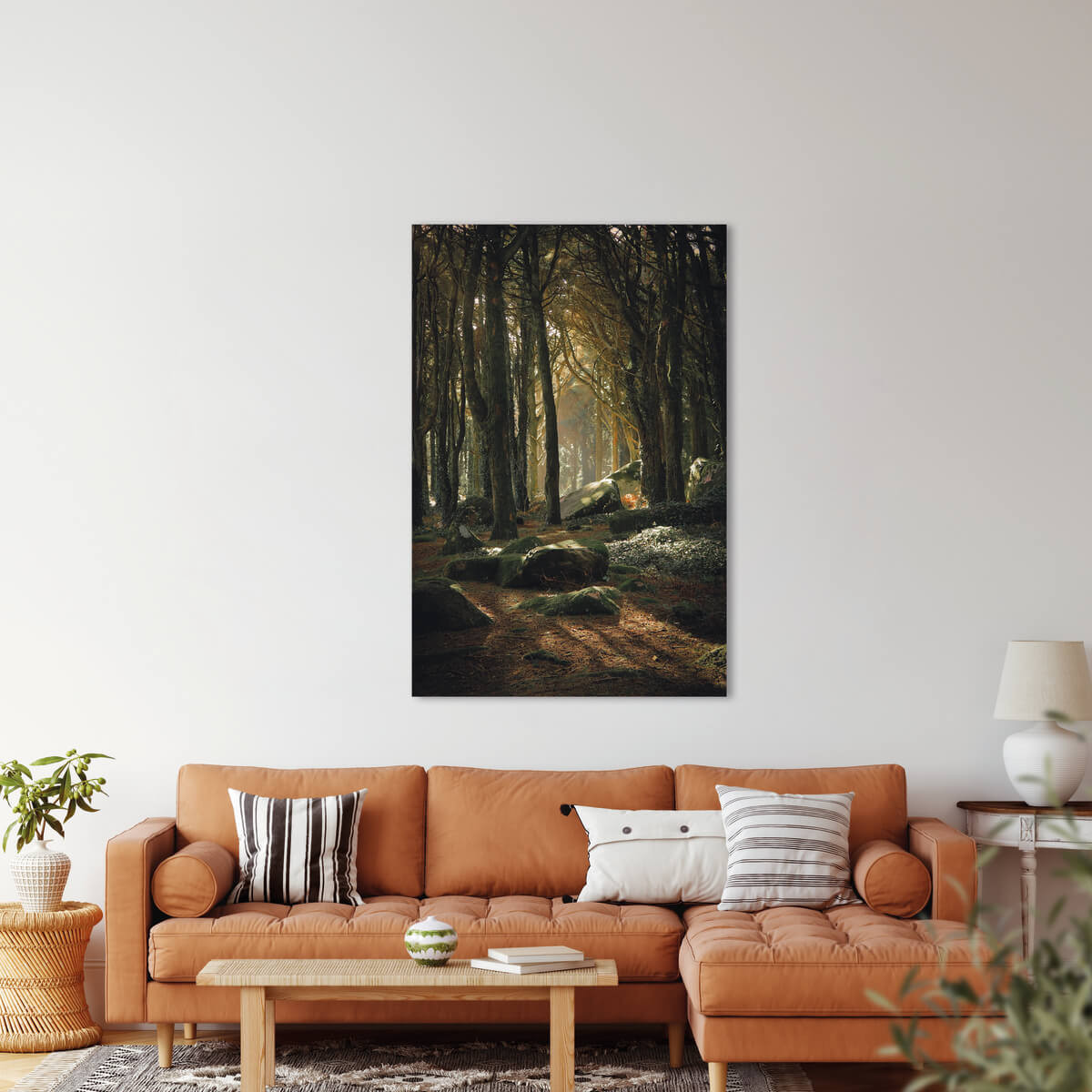 Tableau Mural Sous Bois FORÊT tableau en verre synthétique, CEANOTHE
