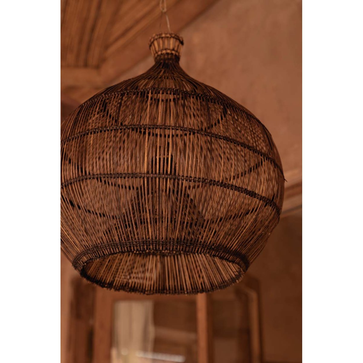 Suspension Noyer DESERT GOURD marron foncé, BAZAR BIZAR