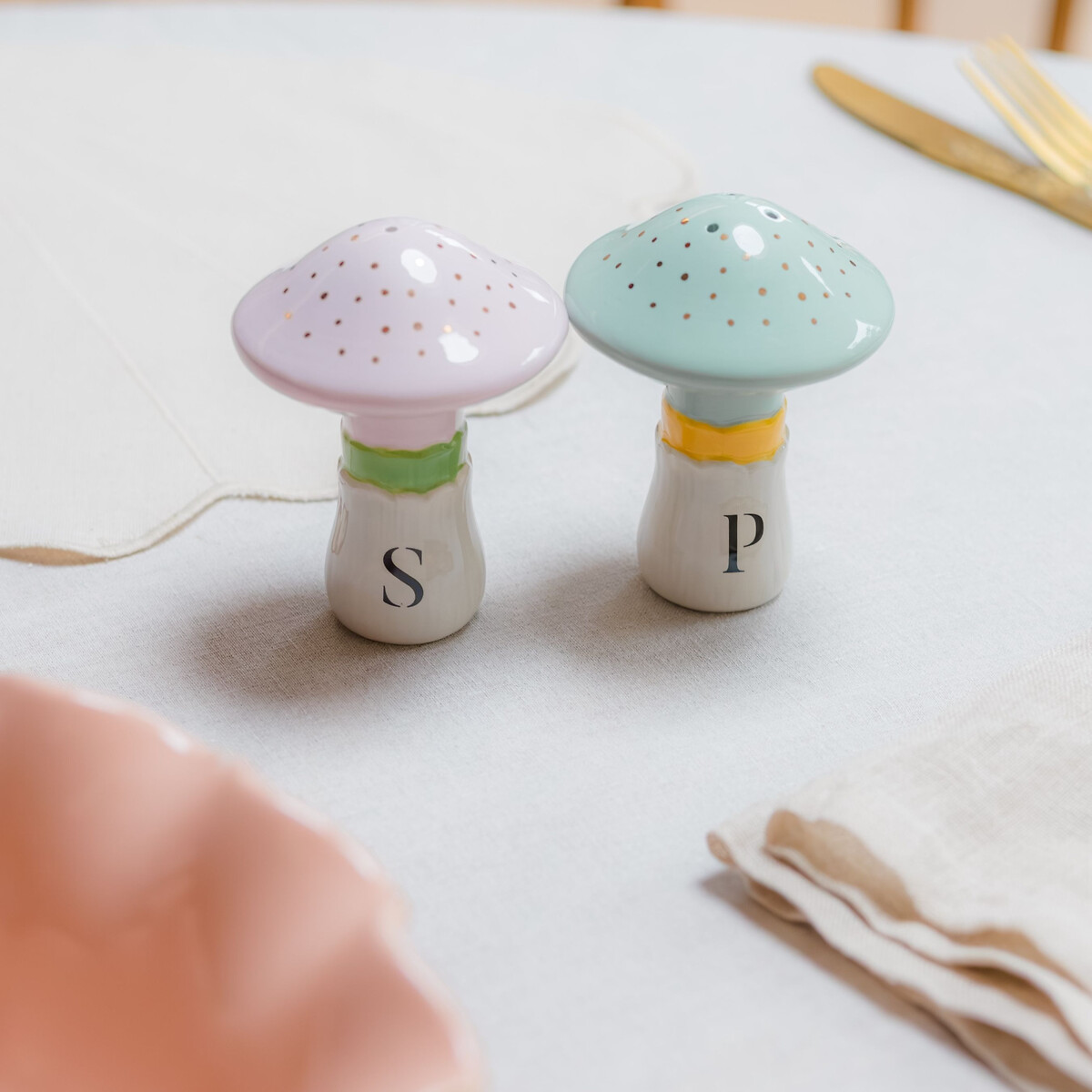 Mushroom Salt & Pepper Shakers multi-coloured, YVONNE ELLEN