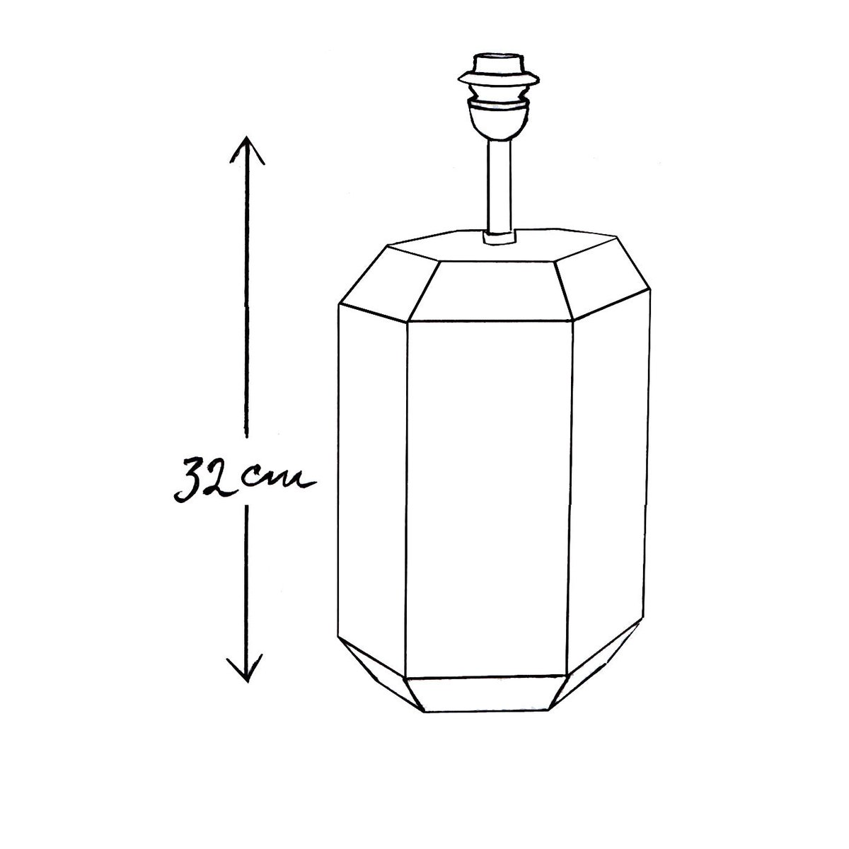 Pied de lampe en céramique - Petit modèle VICTOIRE vert, CYRILLUS