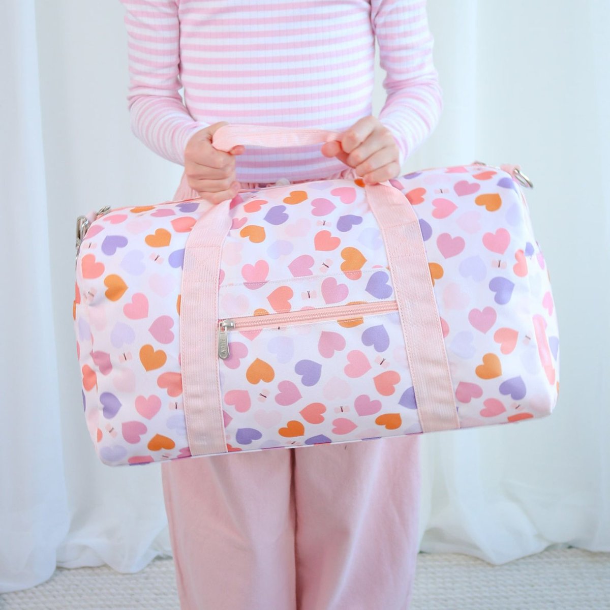 Sac de voyage rose, orange, violet, A LITTLE LOVELY COMPANY
