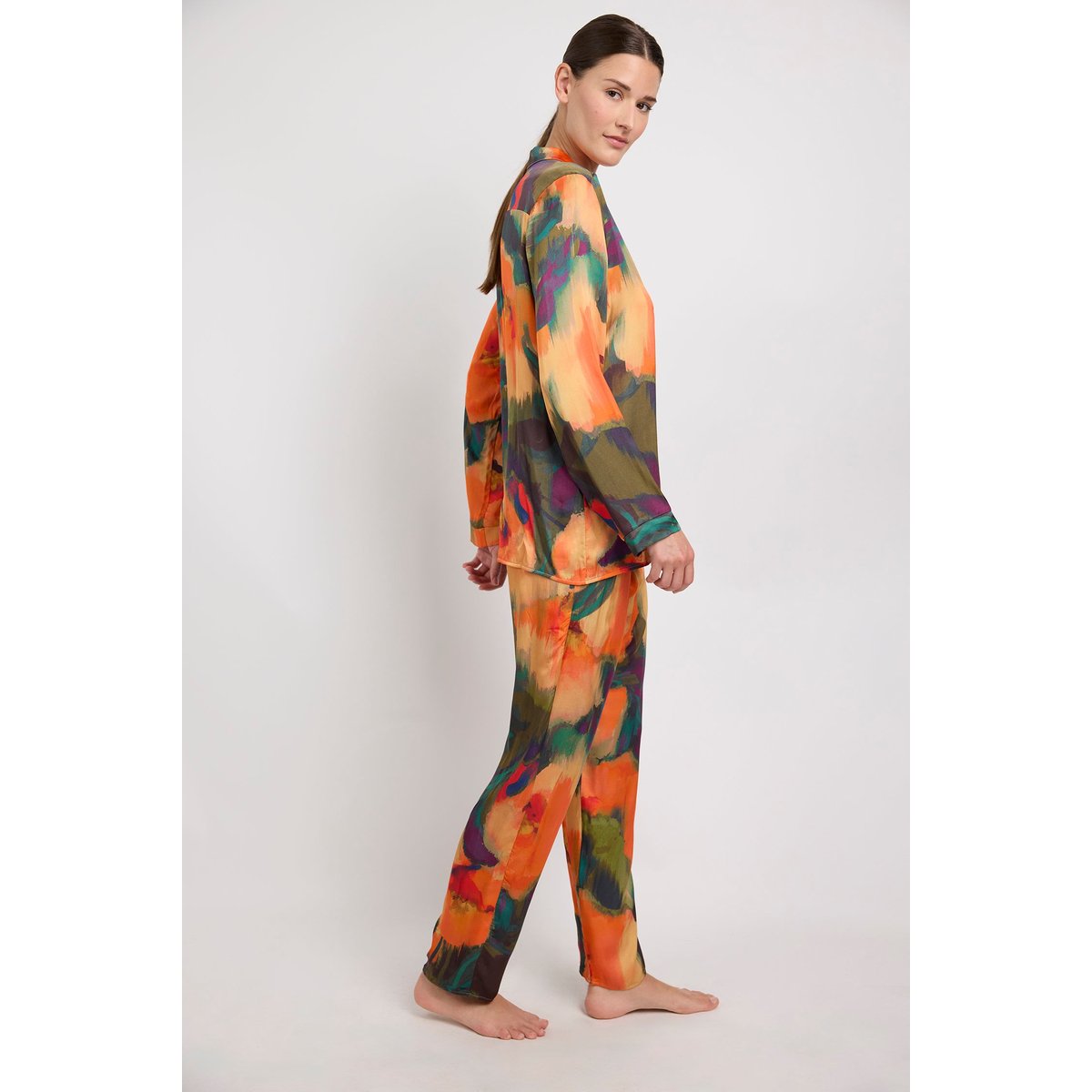 Pantalon en viscose imprimé PARADISE gypsy garden, MAISON LEJABY