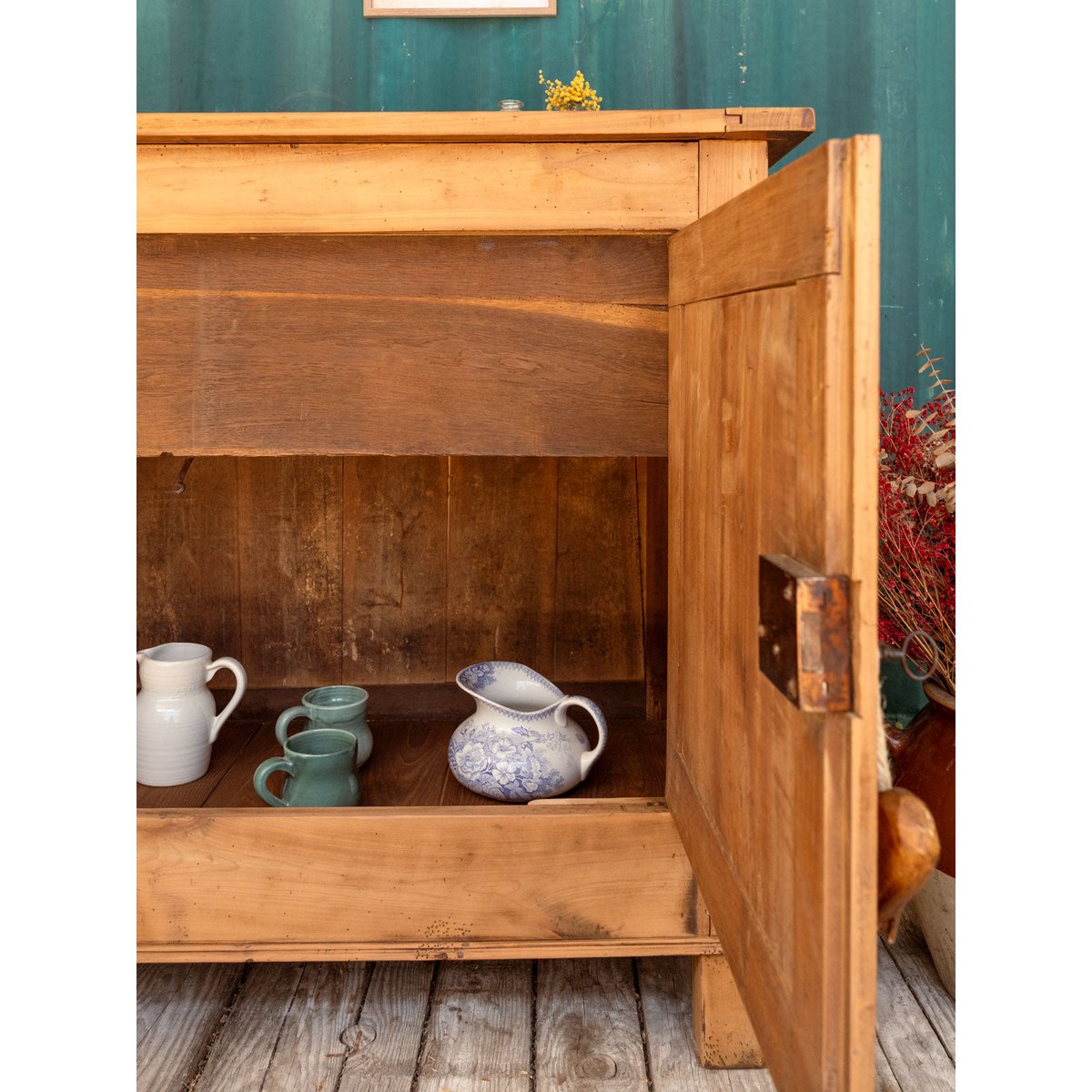 Buffet coffre en bois Gilbert N°1726 - Bon état bois clair, DEBONGOUT