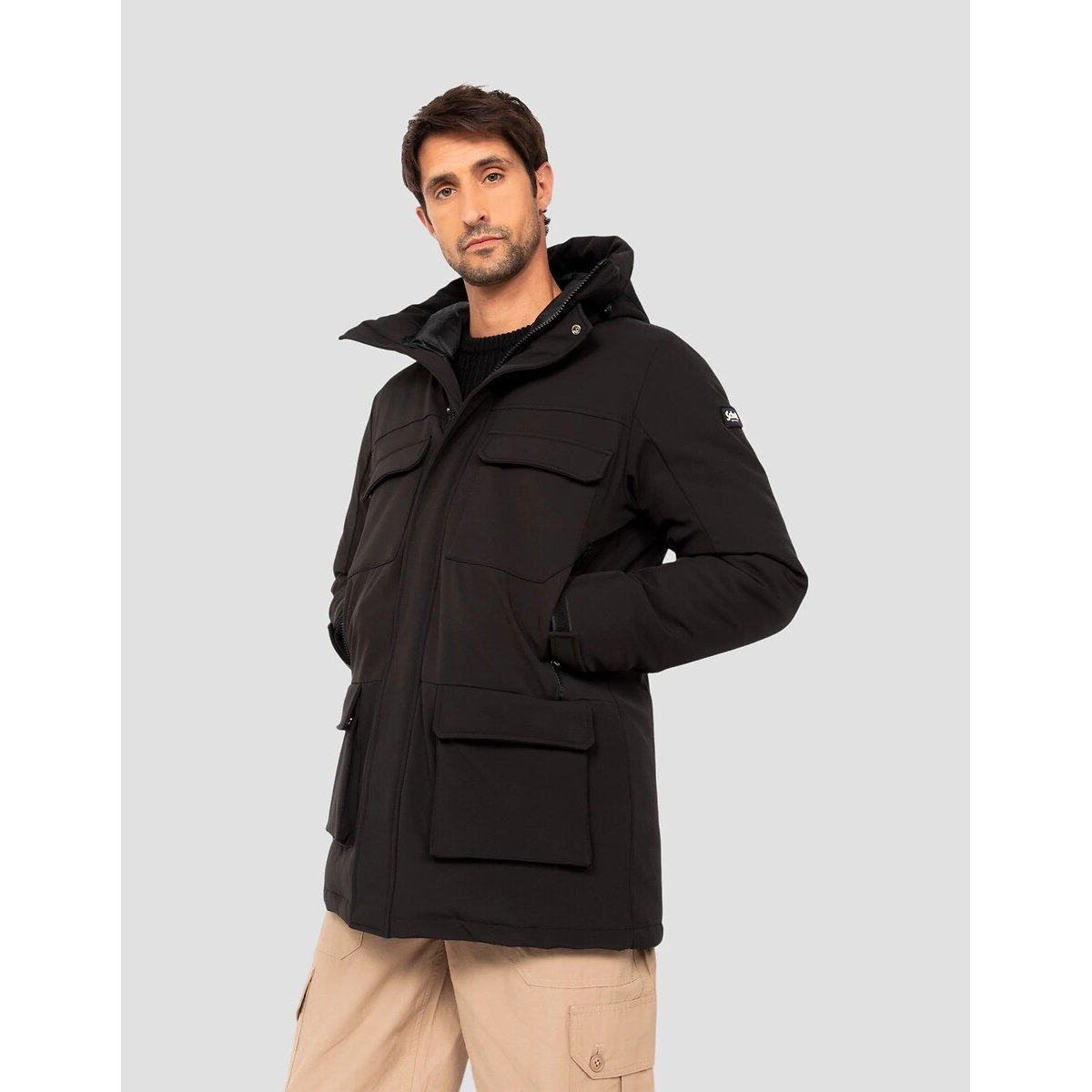 Parka chaude, rembourrée, STANLEY noir, SCHOTT