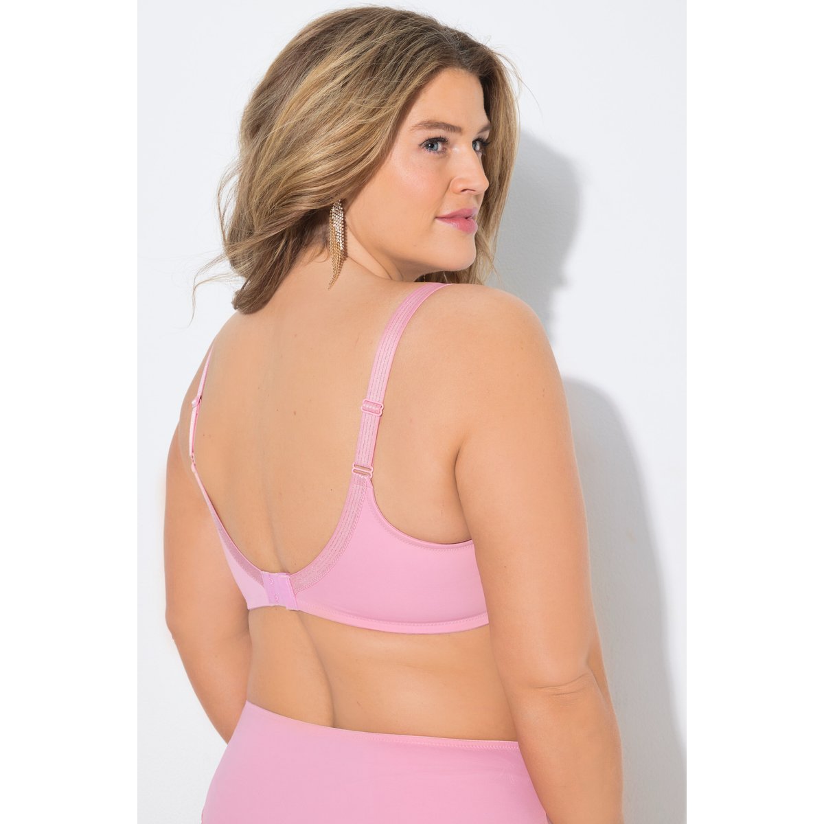 Soutien-gorge TruYou avec dentelle en fil rose clair, ULLA POPKEN