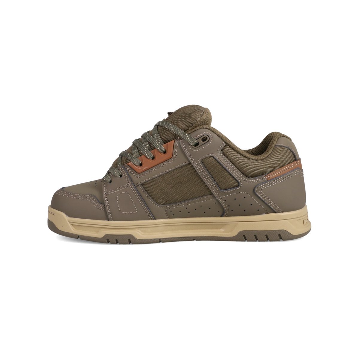 Chaussures d'hiver en cuir STAG WNT. vert dark olive/olive, DC SHOES