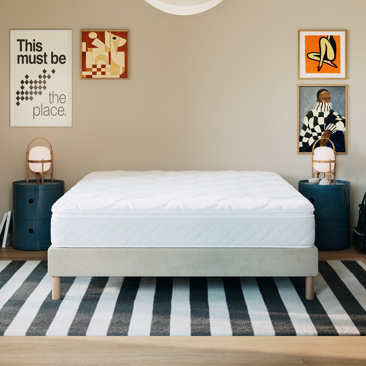 Matelas ressorts Bien-être Suprême blanc, SLOME