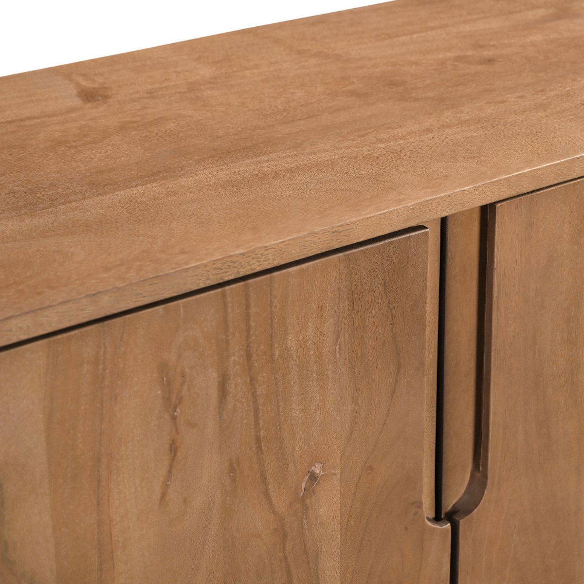 Meuble tv 4 portes en bois massif L150cm- BOGOR bois, DRAWER