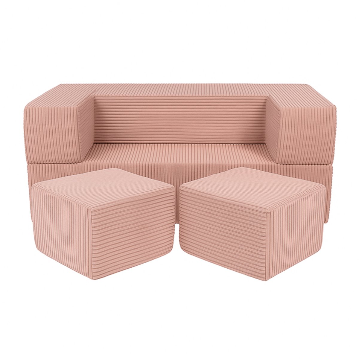 Canapé Enfant Convertible rose poudré, MEOW BABY