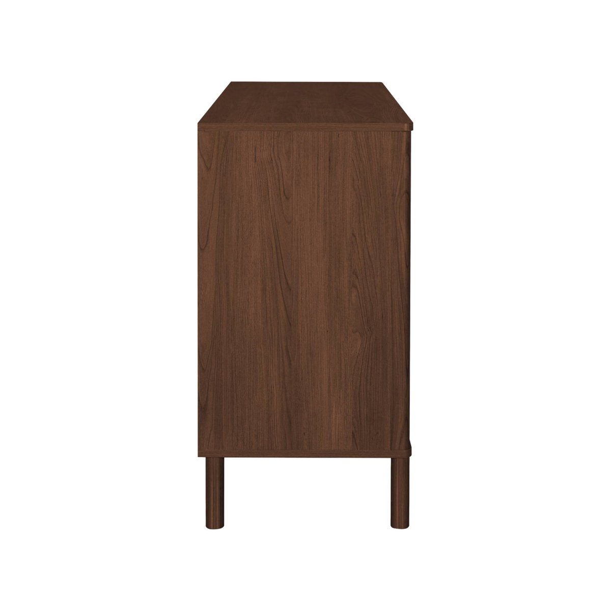Buffet vintage décor bois et cannage 3 portes 120cm ETTA noyer, SWEEEK