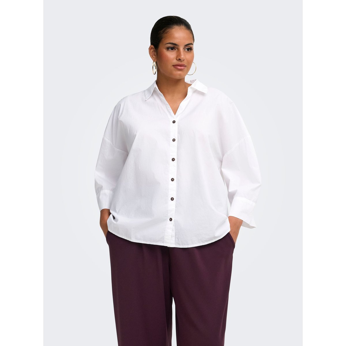 Chemise bright white, ONLY CARMAKOMA