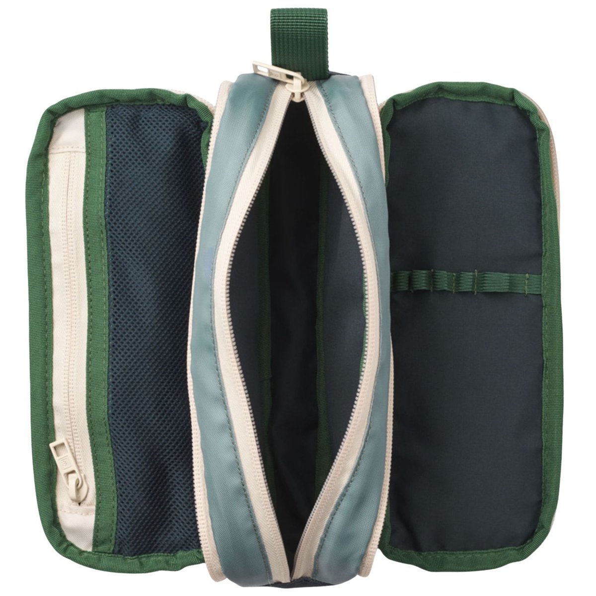 Trousse scolaire bleu, vert, jaune, LIEWOOD