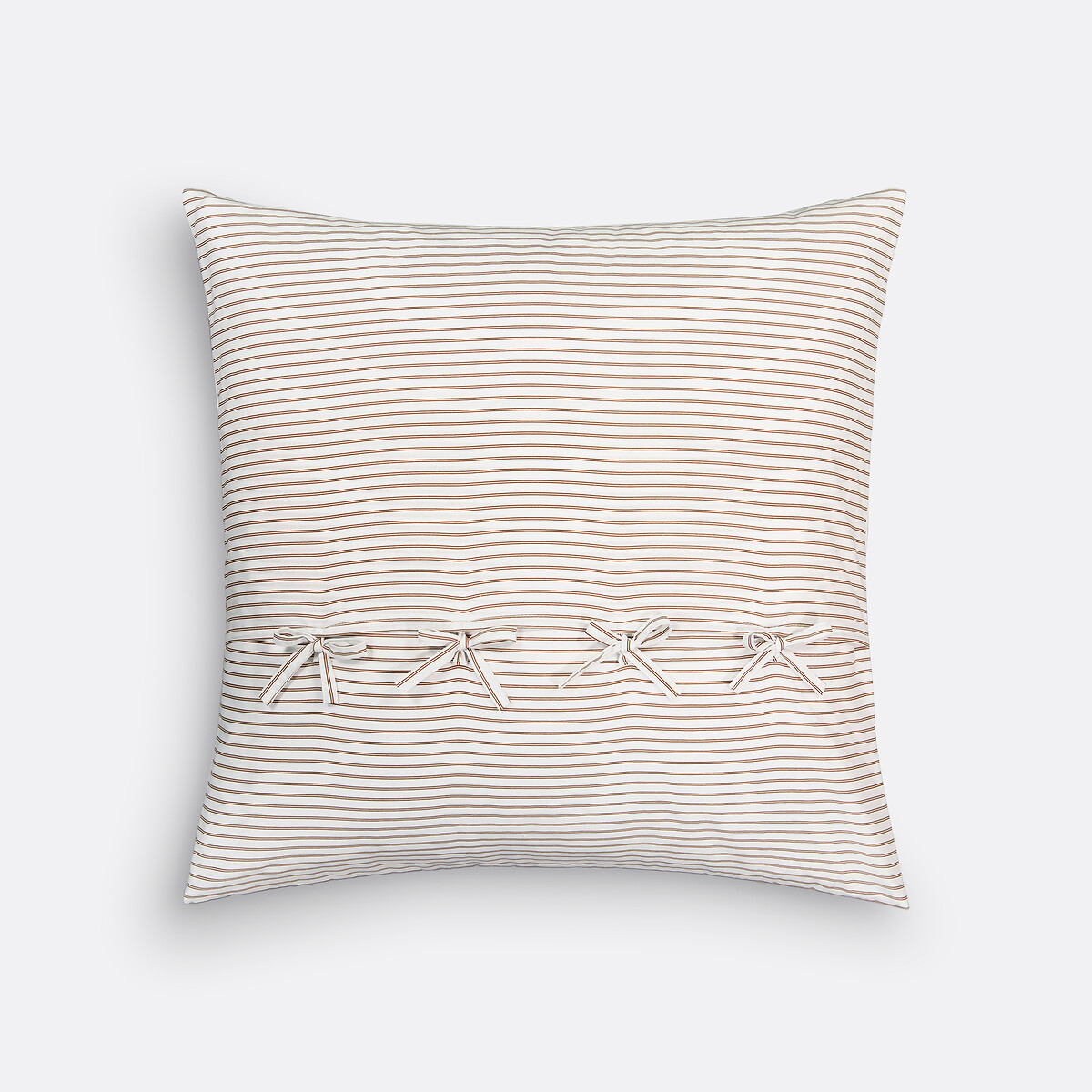 Kussenhoes in katoen 65x65cm, Granadille brons witte fond, LA REDOUTE INTERIEURS