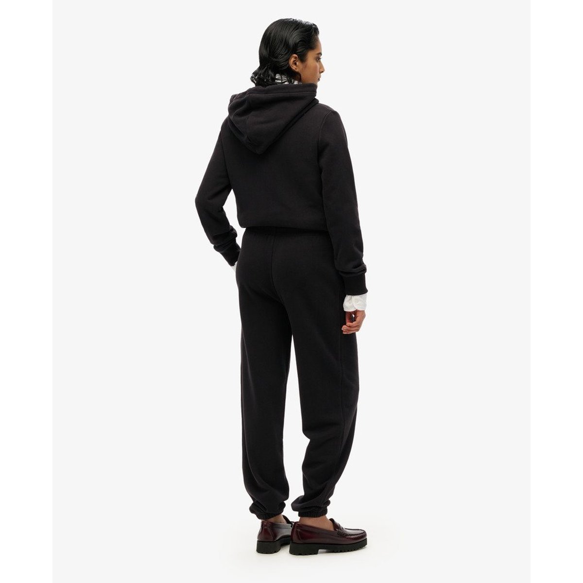 Pantalon de survêtement à logo Athletic Essentials noir, SUPERDRY