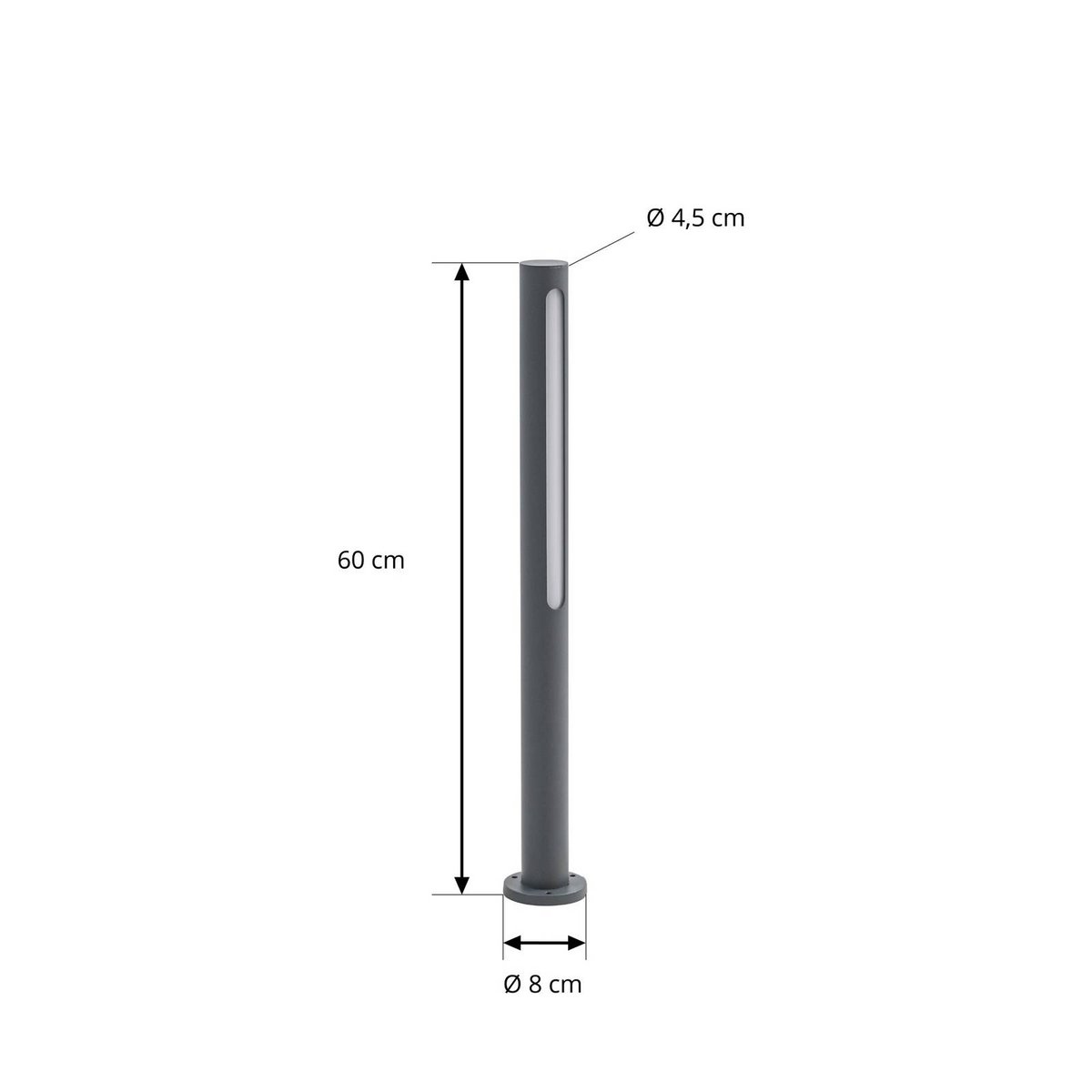Luminaire extérieur en aluminium moderneLED anthracite, blanc, LINDBY