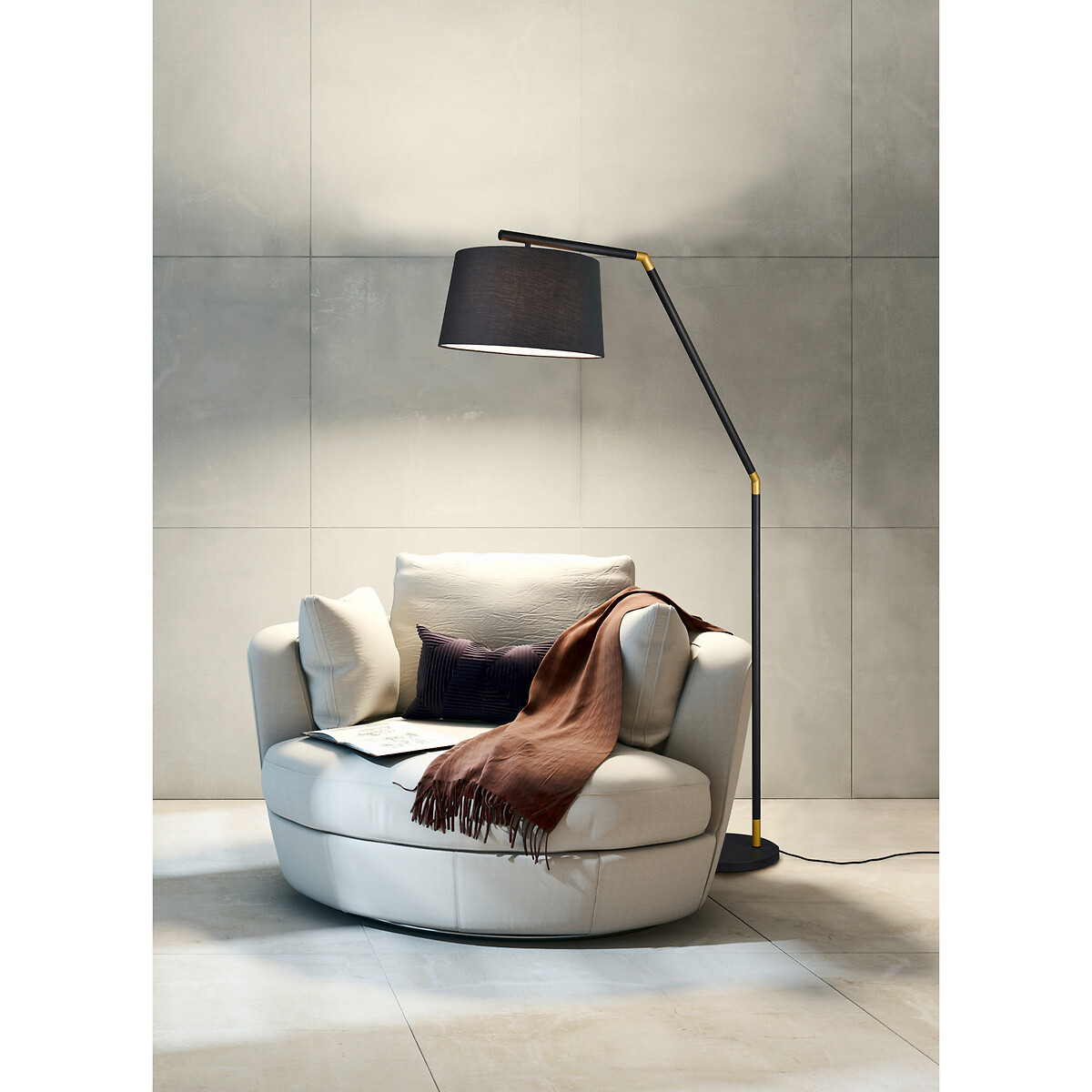 Candeeiro de pé Tracy, TRIO Lighting preto , TRIO LIGHTING