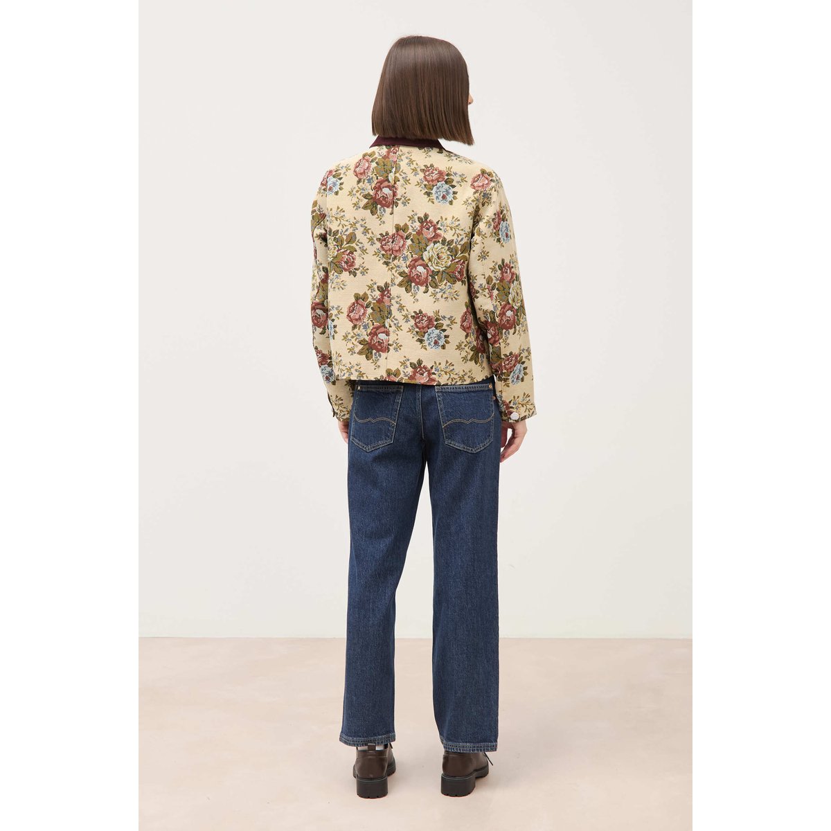 Veste manches longues doublée beige, BONOBO