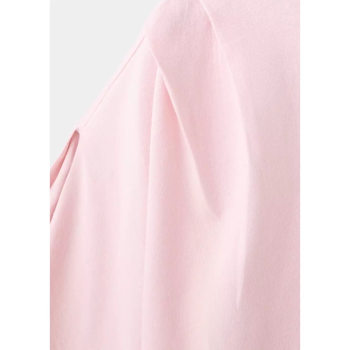T-shirt coupe ample avec plis décoratifs rose, MANGO KIDS