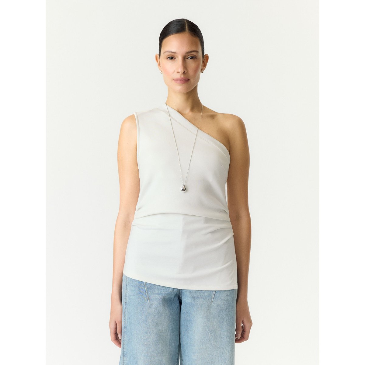 Haut Asymétrique star white, YAS