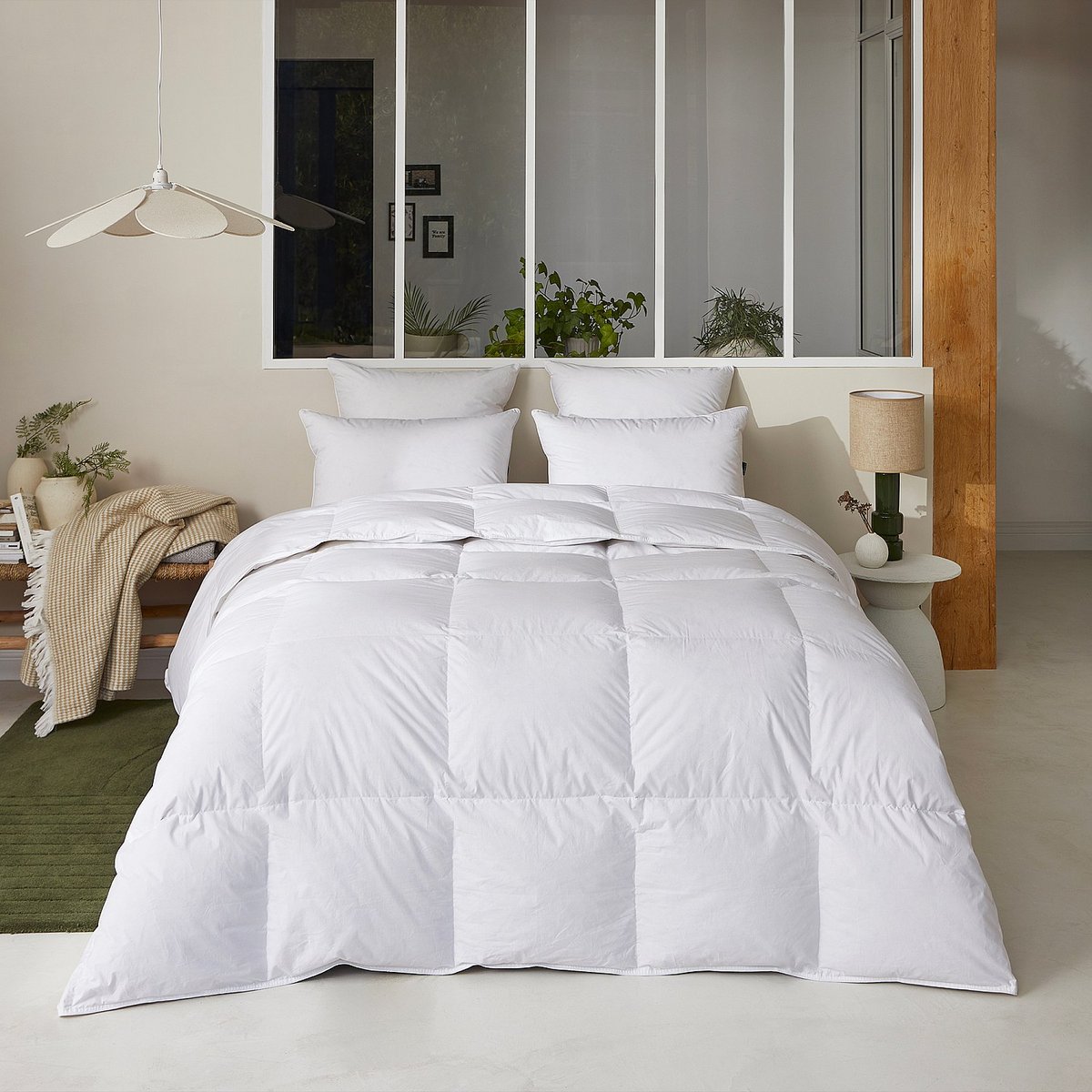 Oreiller ferme NATURELLE blanc, HABITAT
