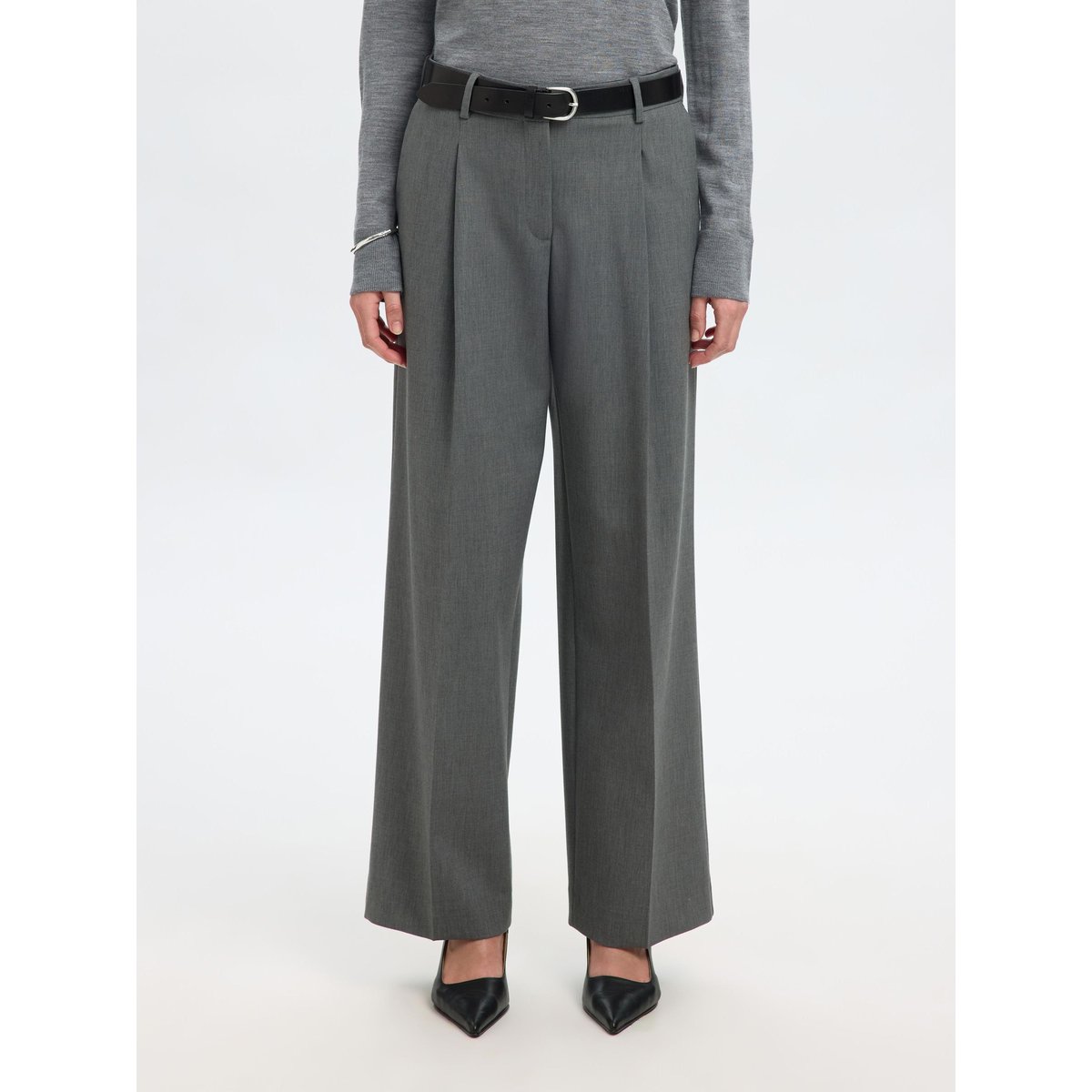 Pantalon De Costume medium grey melange, SELECTED
