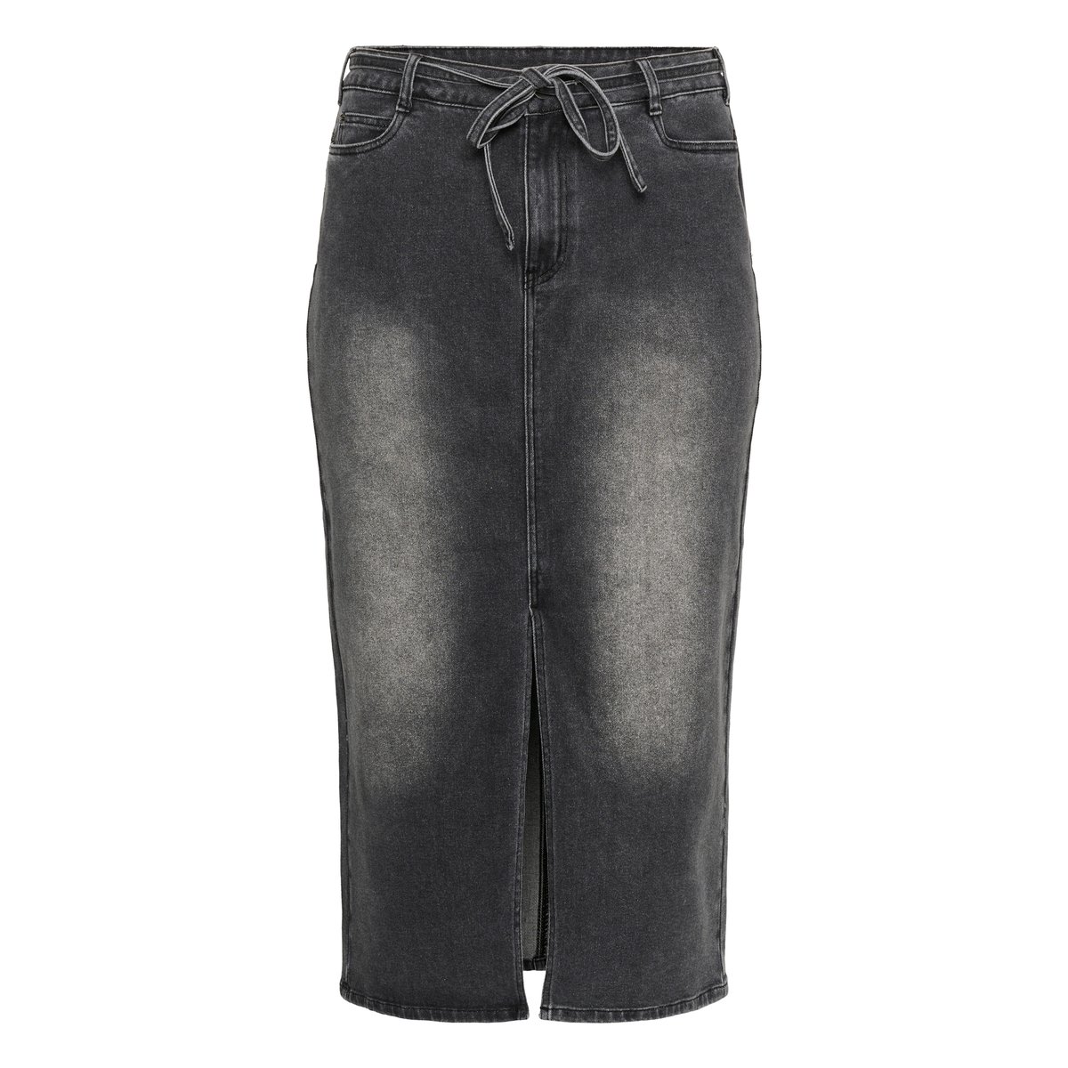 Jupe en jean gris medium grey denim, KAFFE CURVE