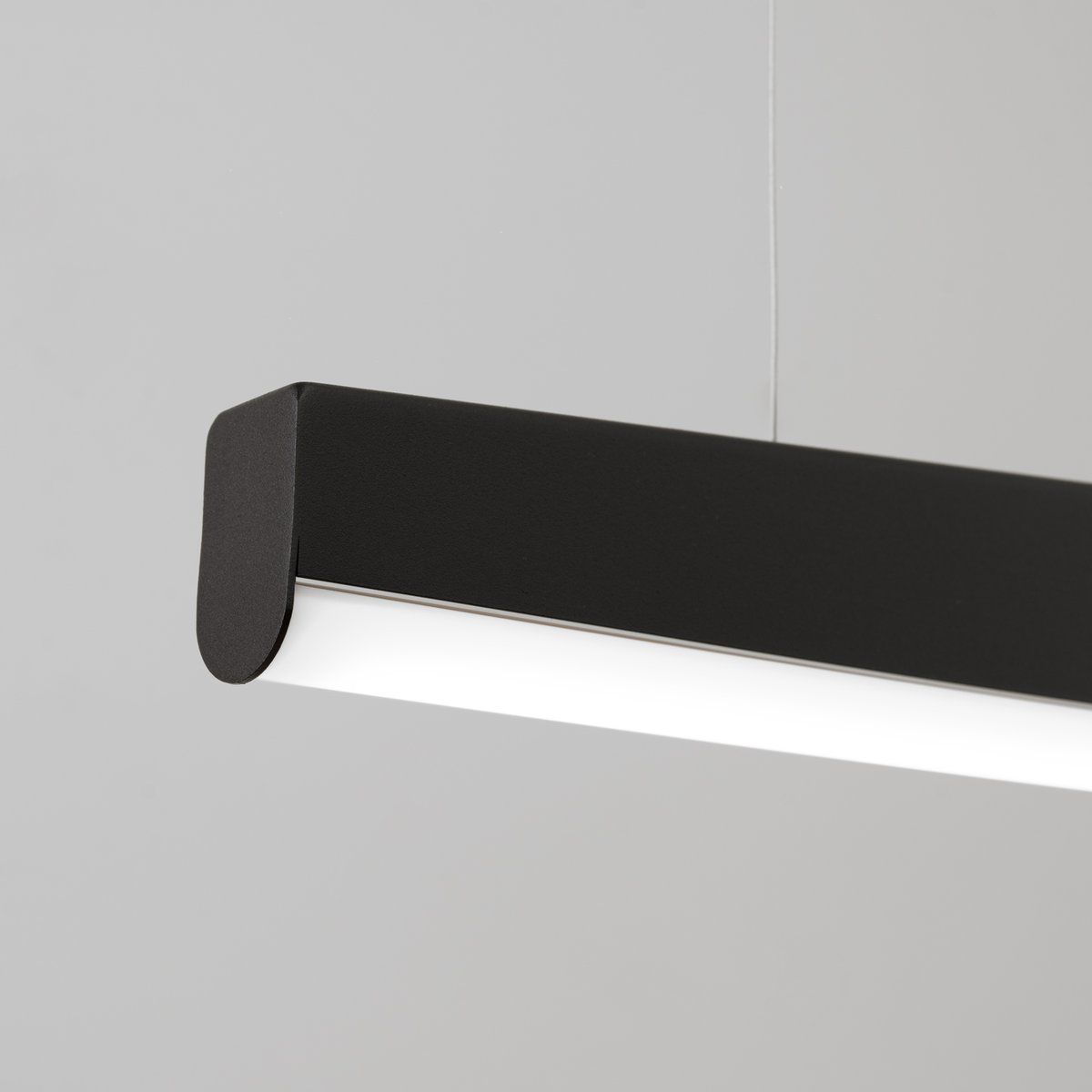Suspension Acier Noir LED 1 Jorun noir, EDEN