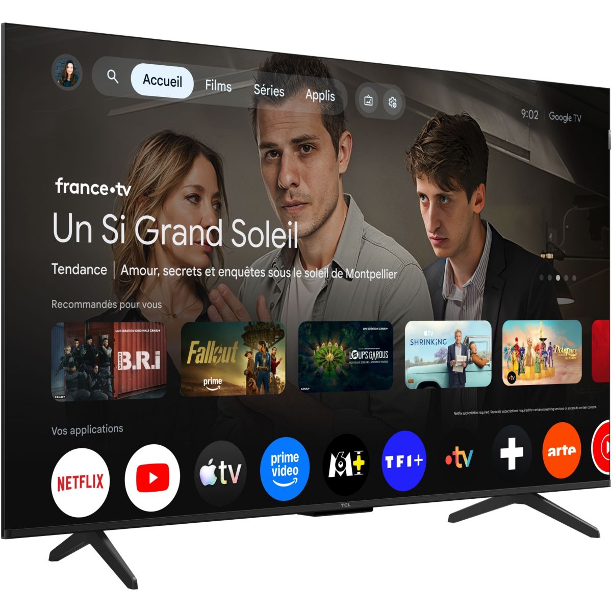 TV QLED 50P79L (2026) 50" (127 cm) noir, TCL