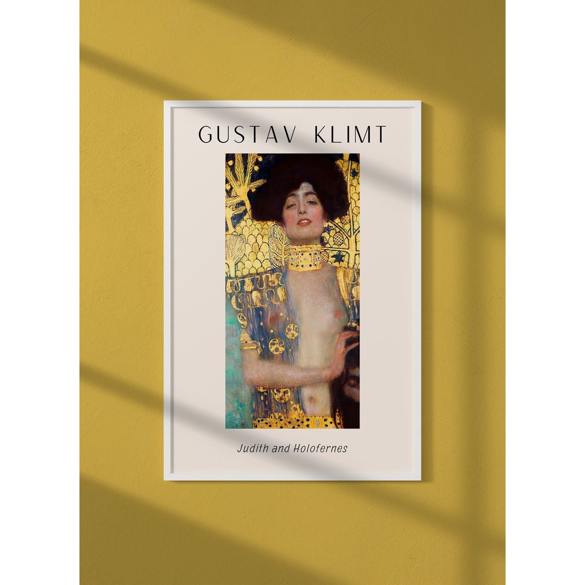 Affiche Gustav Klimt « Judith and Holofernes » blanc, L'AFFICHERIE