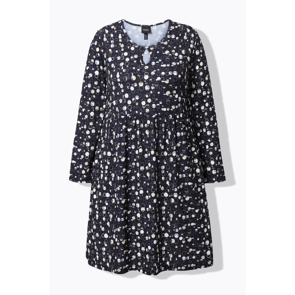 Robe en jersey à pois noir, ULLA POPKEN