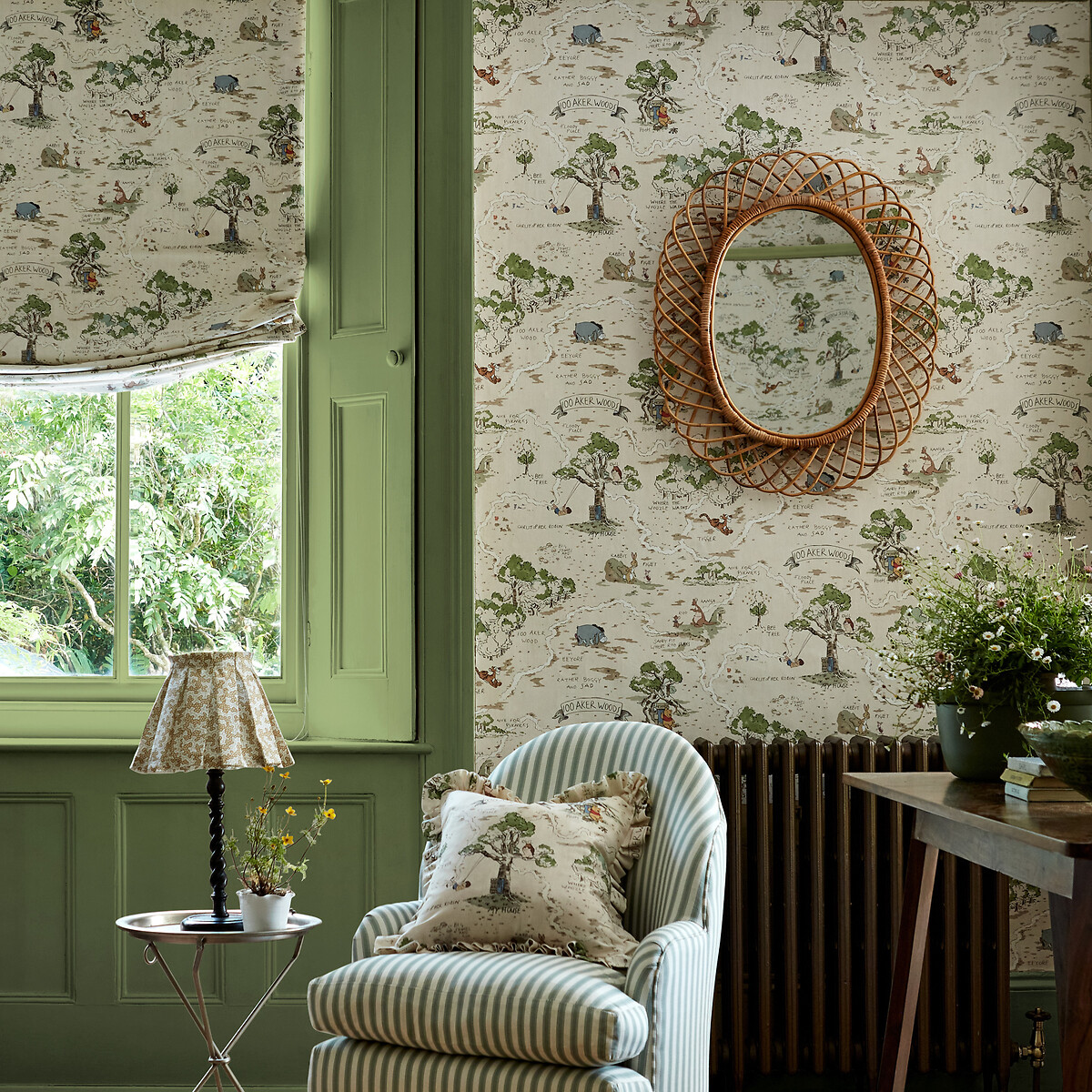 Hundred Acre Wood Cashew Wallpaper cream, SANDERSON X DISNEY