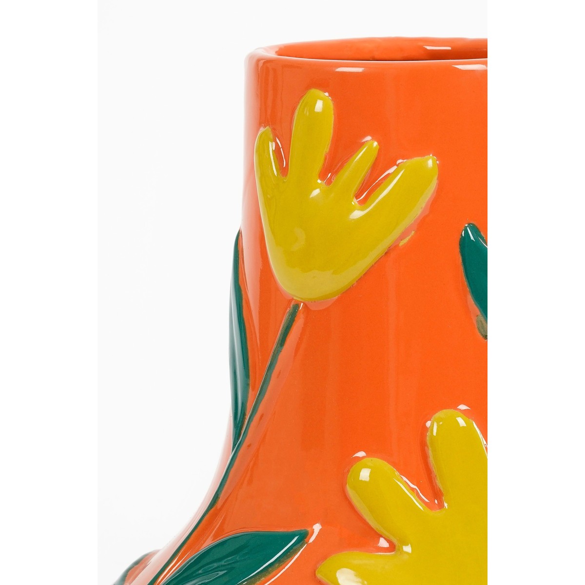 Vase fleuri AVA orange, MICA DECORATIONS