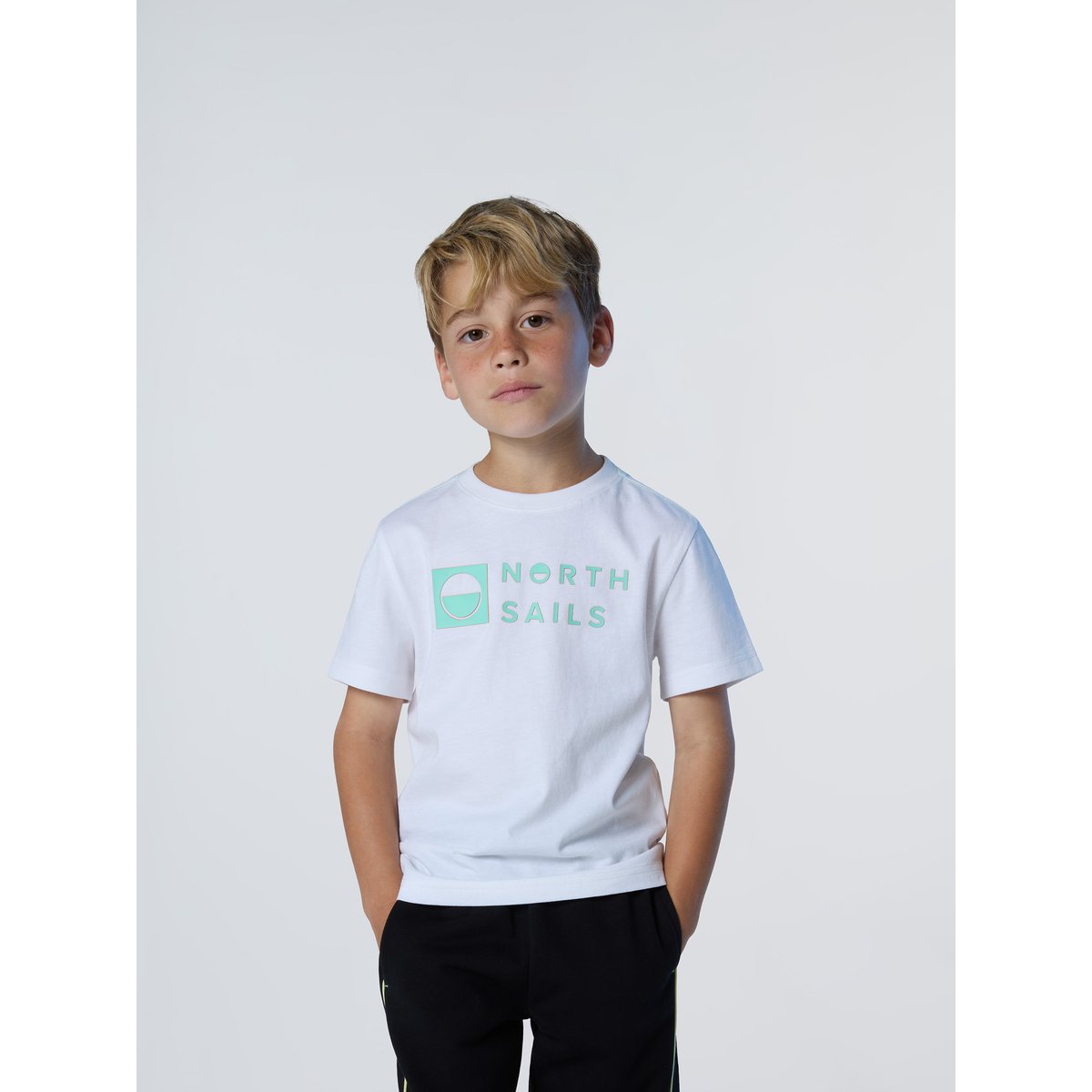 T-shirt avec imprimé North Sails blanc, NORTH SAILS