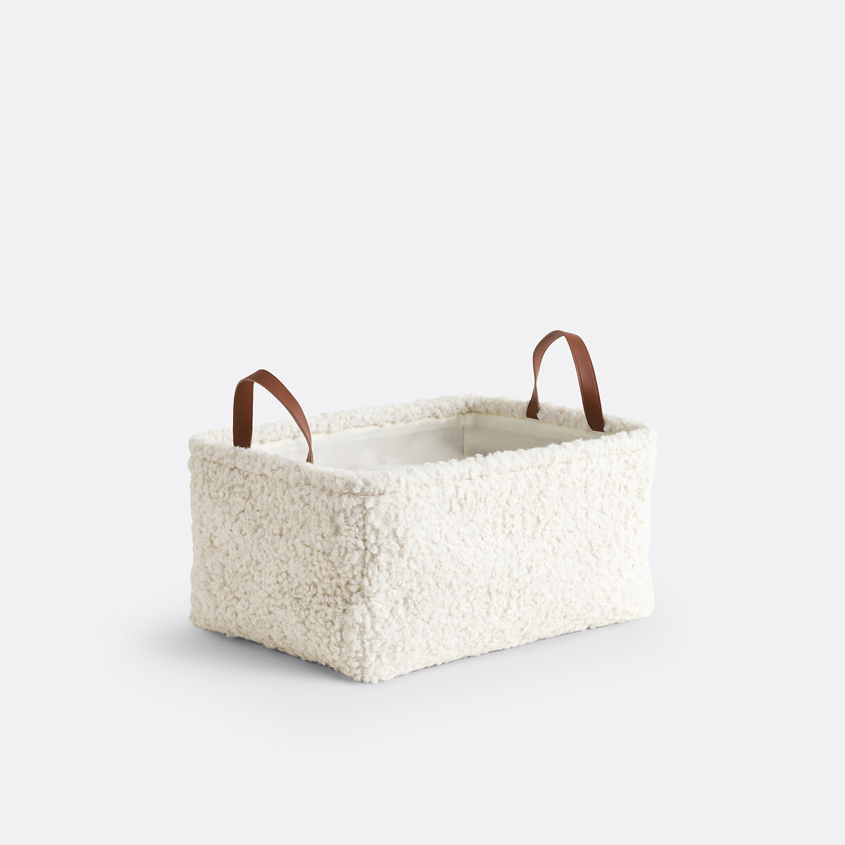 Lot de 2 paniers bouclette, Boklio ecru, LA REDOUTE INTERIEURS