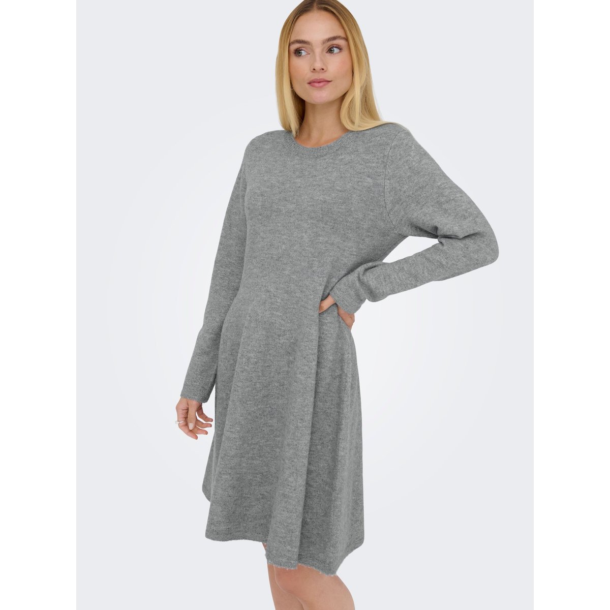 Robe En Maille grise - light grey melange, JDY