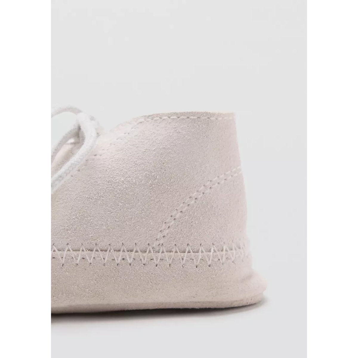 Bottines cuir lacets gris glacé, MANGO BABY
