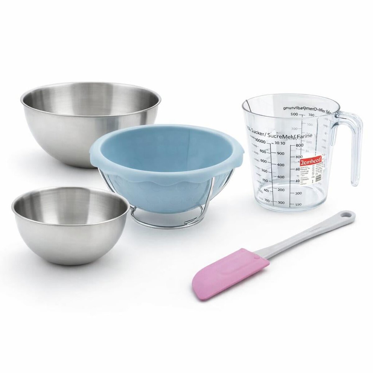Set de 5 ustensiles de pâtisserie moule bol SPÉCIAL FOOTBALL bleu, ZENKER