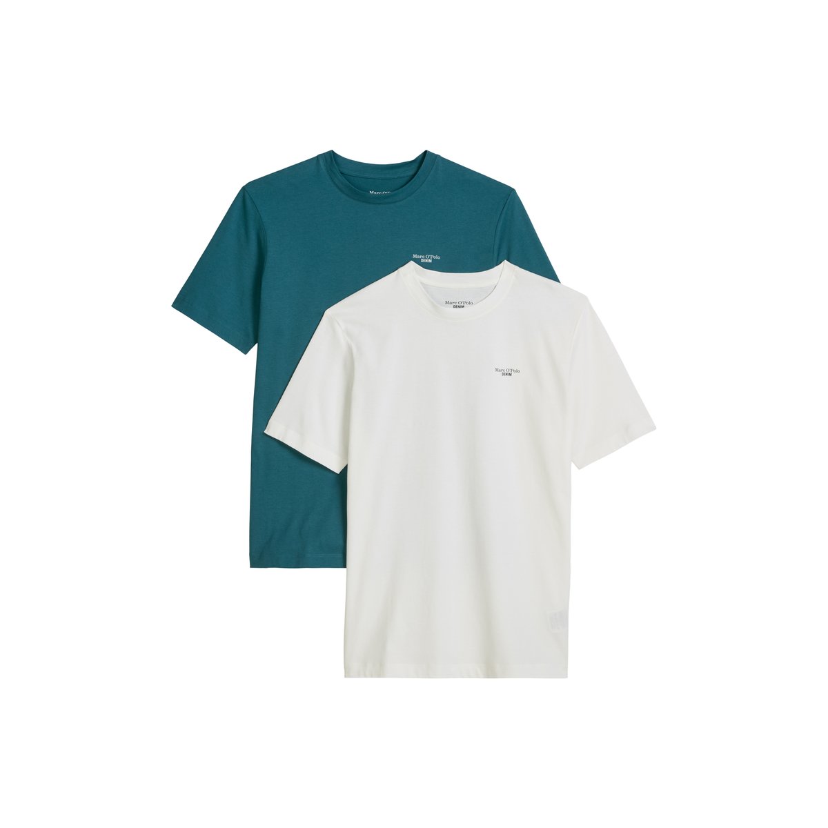 T-shirt regular en paquet de 2 vert fonce, MARC O’POLO DENIM