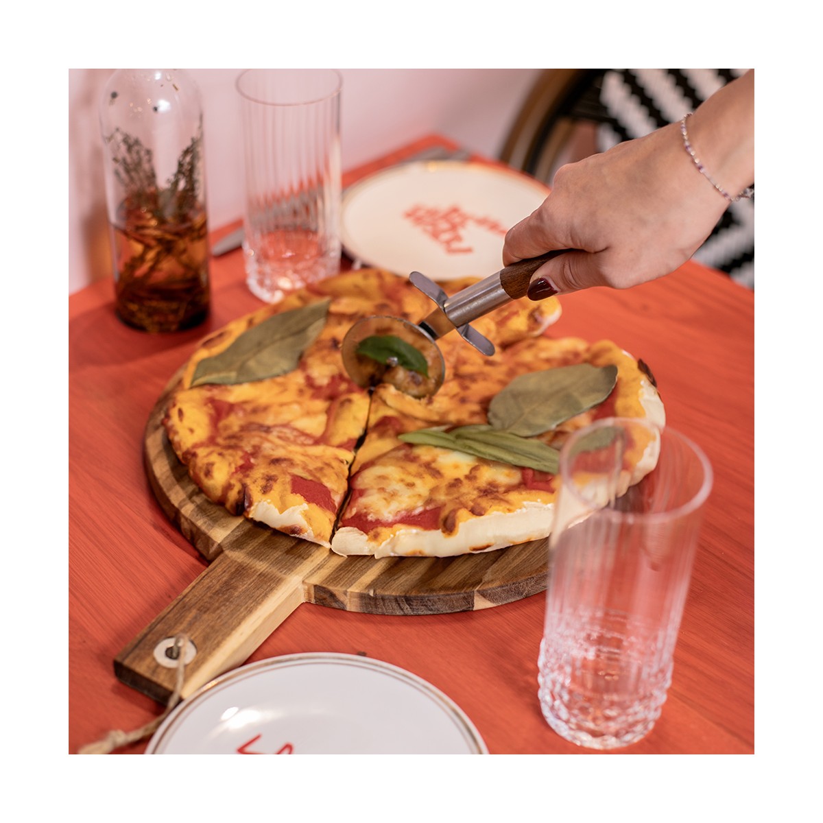 Set à pizza beige, LIVOO