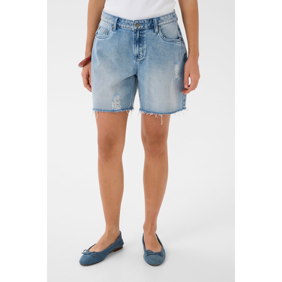 Shorts casual bleu light blue wash, CULTURE