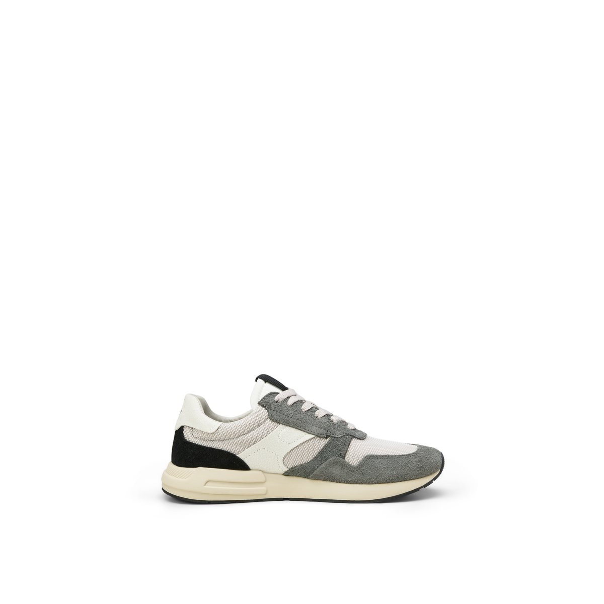 Sneaker modèle Josef en mesh et cuir velours gris, MARC O'POLO
