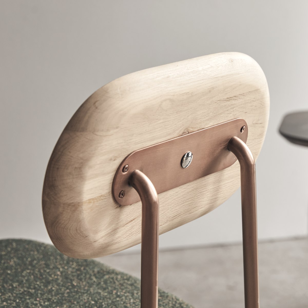 Chaise en Tissu massif, YUTAPI vert, TIKAMOON