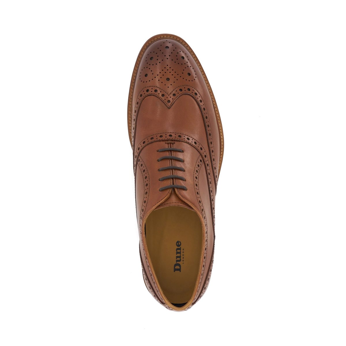 Chaussures Richelieu à bout golf - SOLIHULL tan-leather, DUNE LONDON